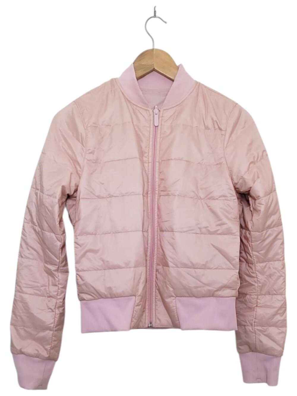 Lululemon Non-Stop Bomber Reversible Misty Pink Size 4 Primaloft - Picture 2 of 10